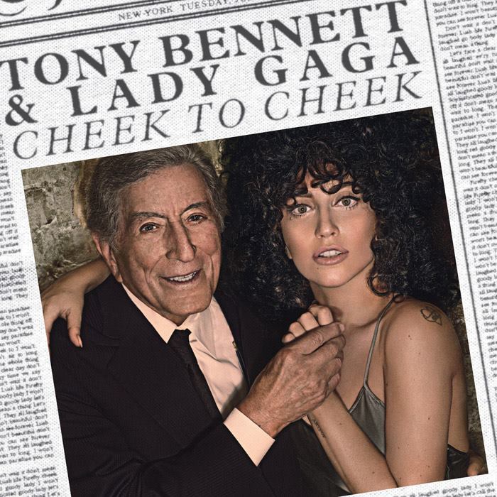 Tony Bennett e Lady Gaga debuttano al 1mo posto della classifica USA e nella Top10 italiana con il loro album di collaborazioni jazz "CHEEK TO CHEEK"