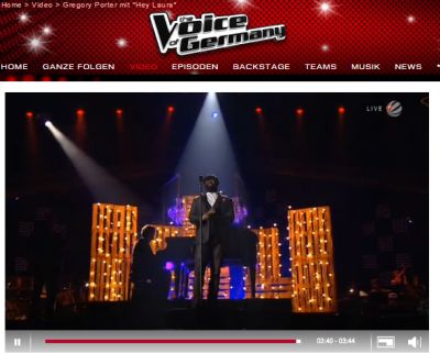 Gregory Porter a The Voice of Germany: guarda il video di 'HEY LAURA'