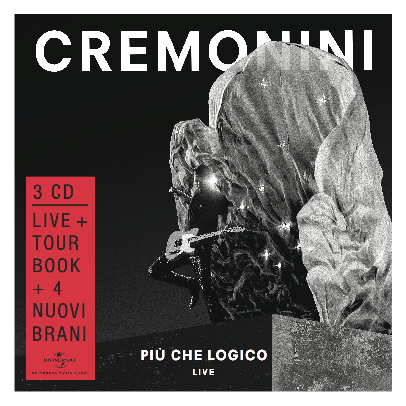 CESARE CREMONINI: il 26 maggio fuori il nuovo album  "PIÙ CHE LOGICO (LIVE)"