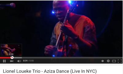 Guarda il video 'live' di Lionel Loueke: 'Aziza Dance', filmato in occasione del NYC Winter Jazz Festival 2015