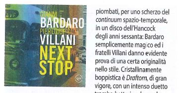 Recensione (ottima) di 'NEXT STOP' di Bardaro & Villani su Buscadero
