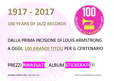 100 YEARS OF JAZZ RECORDS: 100 titoli per 100 anni di jazz!