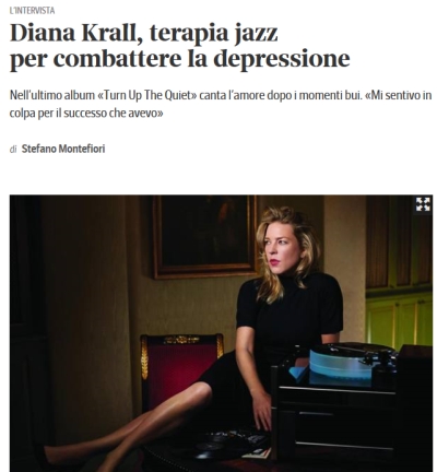 Intervista a Diana Krall sul 'Corriere della Sera': ora anche on line!