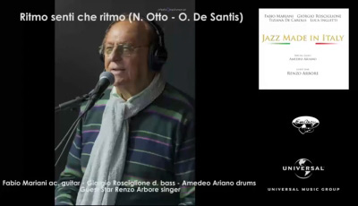 Renzo Arbore canta "Ritmo senti che ritmo", un classico swing anni '40 di Natalino Otto
