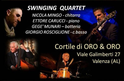 Questa sera il Nicola Mingo Swinging Quartet al Valenza Jazz Festival