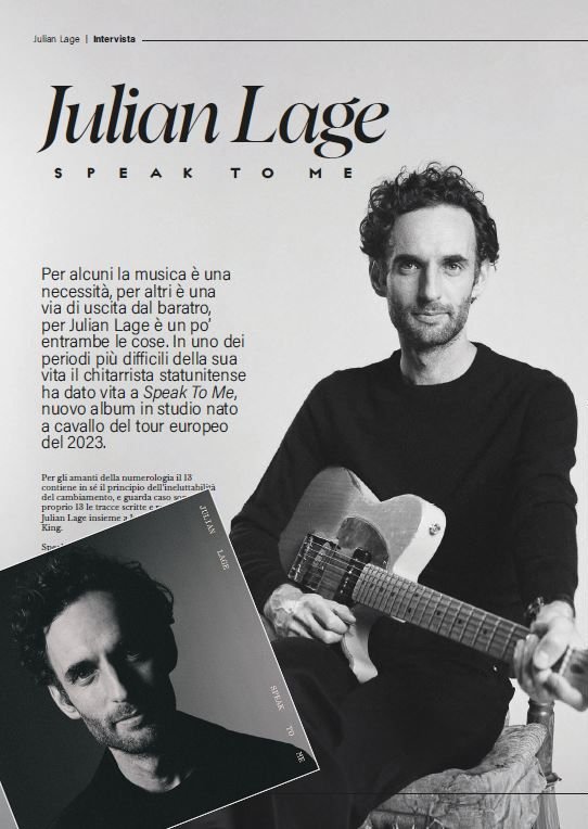 “… molta della mia musica nasce dall’improvvisazione…” Julian Lage rilascia una bella intervista al mensile Guitar Club