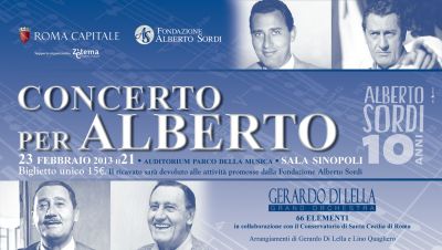 Sabato 23 febbraio Gerardo Di Lella dal vivo all'Auditorium Parco della Musica di Roma