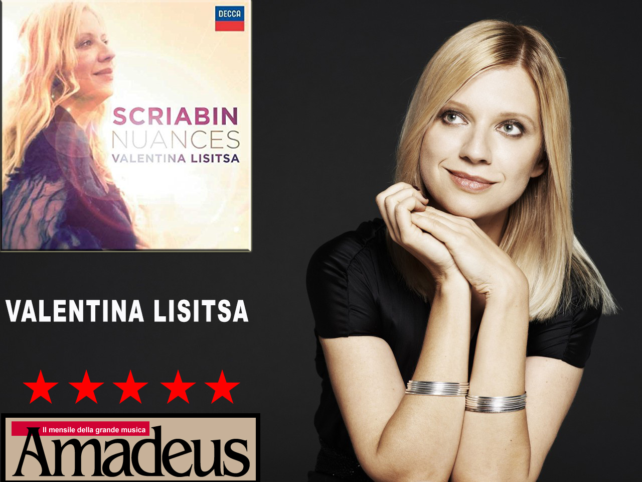Valentina Lisitsa: 5 stelle su Amadeus per il suo Scriabin
