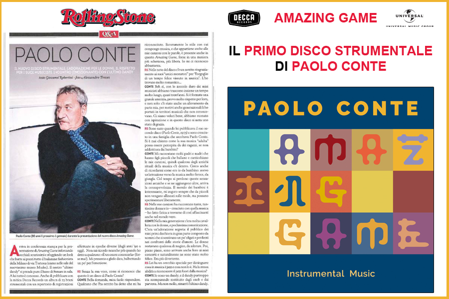 Paolo Conte su Rolling Stone