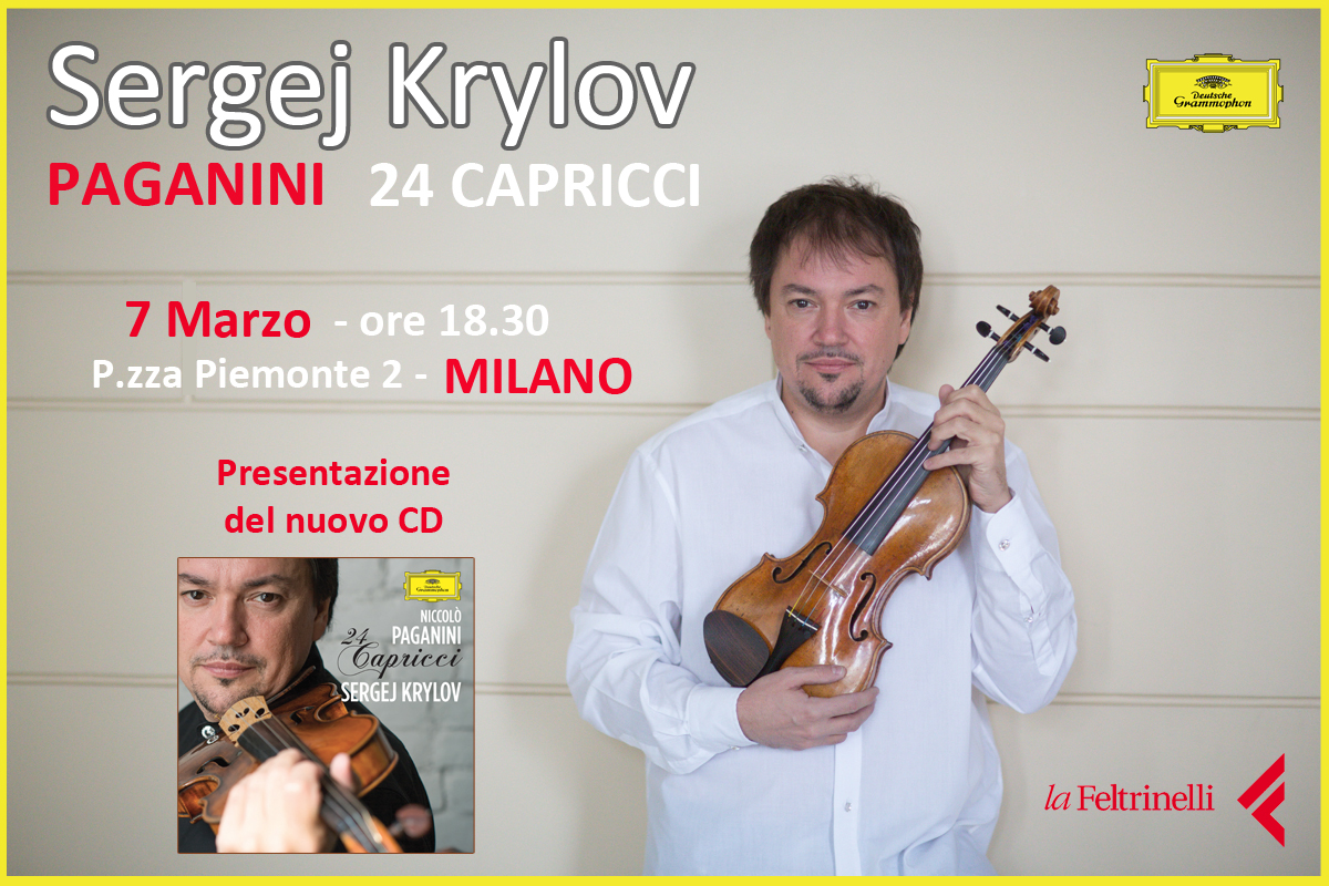 Sergej Krylov: il 7 marzo a la Feltrinelli di Milano