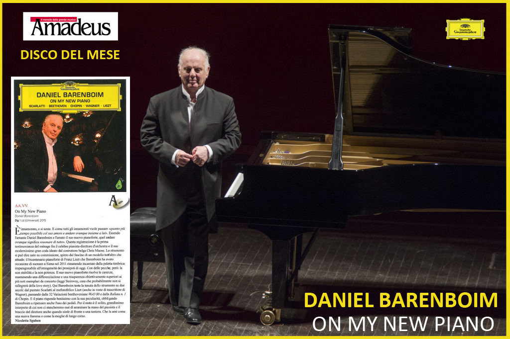 Daniel Barenboim: ‘On My New Piano’ è disco del mese su Amadeus