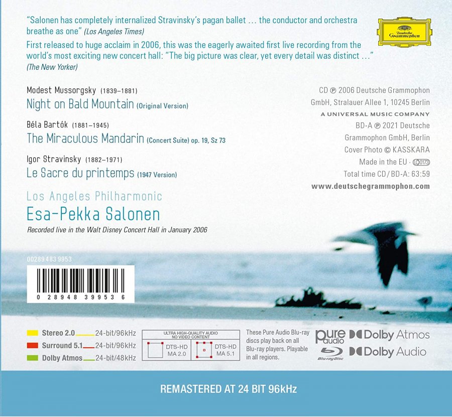 Stravinsky: Le Sacre du Printemps; Bartók: Miraculous Mandarin Suite; Mussorgsky: Night on Bald Mountain 2