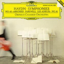 Haydn, J.: Symphonies Nos.Hob.I:81 & Hob.I:45 "Farewell" - Orpheus Chamber Orchestra