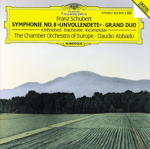 Schubert: Symphony No.8 "Unfinished"; Grand Duo - Chamber Orchestra of Europe, Claudio Abbado