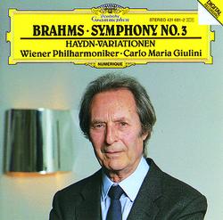 Brahms: Symphony No.3; Haydn-Variations di Wiener Philharmoniker, Carlo ...