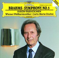 Brahms: Symphony No.3; Haydn-Variations - Wiener Philharmoniker, Carlo Maria Giulini