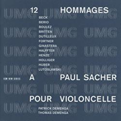 12 Hommages &agrave; Paul Sacher pour Violoncelle - Thomas Demenga
