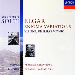 Elgar: Enigma Variations / Kodály: Peacock Variations / Blacher: Variations On A Theme Of Paganini - Wiener Philharmoniker, Sir Georg Solti