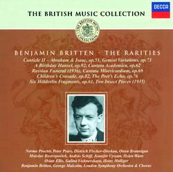 Britten: Cantata Misericordium, Op.69; The Children's Crusade; The Poet's Echo, etc. - Various Artists