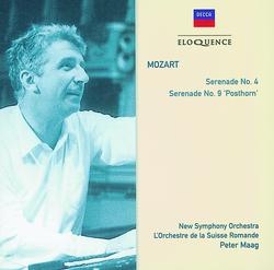 Mozart: Serenade No.4; Serenade No.9 - "Posthorn" - New Symphony Orchestra, Peter Maag