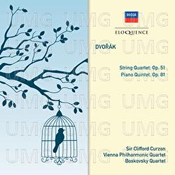 Dvorak:String Quartet, Op. 51; Piano Quintet, Op. 81 - Clifford Curzon, Vienna Philharmonic Quartet, Boskovsky Quartet