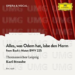 Bach: Alles, was Odem hat, lobe den Herrn - Finale Fugue, BWV 225 - Thomanerchor Leipzig, Karl Straube