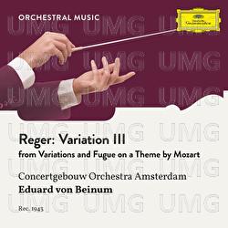 Reger: Variations and Fugue on a Theme by Mozart, Op. 132: Variation III
