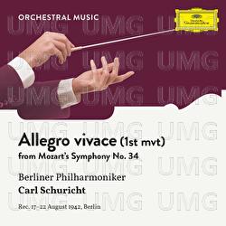 Mozart: Symphony No. 34 In C, KV 338: I. Allegro vivace - Berliner Philharmoniker, Carl Schuricht