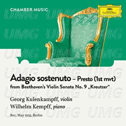 Beethoven: Violin Sonata No. 9 in A Major, Op. 47 "Kreutzer": 1. Adagio sostenuto - Presto - Georg Kulenkampff, Wilhelm Kempff