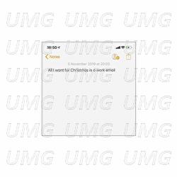 All I Want For Christmas Is A Work Email - Self Esteem