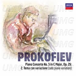 Prokofiev: Piano Concerto No. 3 in C Major, Op. 26: 2. Tema con variazione (Solo Piano Variation) - Vladimir Ashkenazy,  London Symphony Orchestra, Andr&eacute; Previn