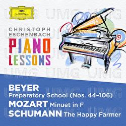 Piano Lessons - Beyer: Preparatory School, Op. 101; Mozart: Minuet in F, K. 2; Schumann: Album für die Jugend, Op. 68