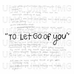 to let go of you - Emilee Estoya