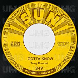 I Gotta Know / Is It Too Late - Tony Rossini