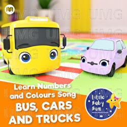 Learn Numbers and Colours Song - Bus, Cars and Trucks - Little Baby Bum Nursery Rhyme Friends