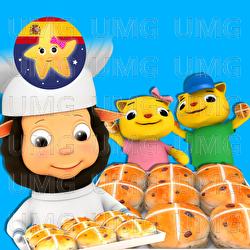 Bollos de Pascua - Little Baby Bum Rima Ni&ntilde;os Amigos