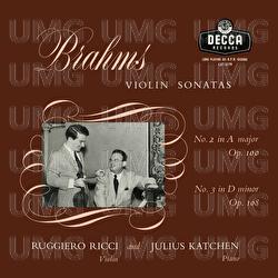 Brahms: Violin Sonata No. 2; Violin Sonata No. 3