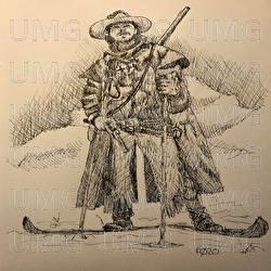 Cowboy p&aring; ski - Hjulspinn