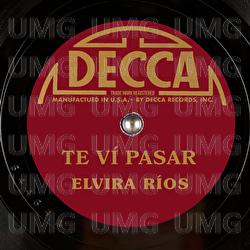 Te V&iacute; Pasar - Elvira Rios