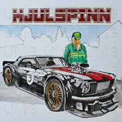 Bonde med muskelbil - Hjulspinn