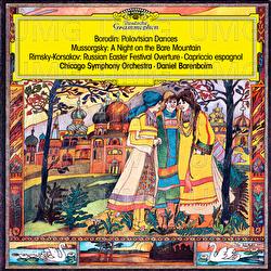 Borodin: Polovtsian Dances; Rimsky-Korsakov: Russian Easter Festival, Ouverture; Mussorgsky: A Night on the Bare Mountain; Rimsky-Korsakov: Capriccio Espagnol - Chicago Symphony Orchestra, Daniel Barenboim