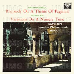 Rachmaninoff: Rhapsody on a theme of Paganini [1959]; Dohnányi: Variations on a Nursery Song [1959] - Julius Katchen,  London Philharmonic Orchestra, Sir Adrian Boult