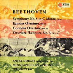 Beethoven: Symphony No. 5; Overtures - Egmont, Coriolan, Leonora No. 3