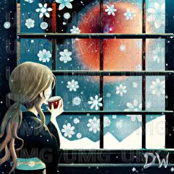 Snowflakes & Coffee - Driftwood