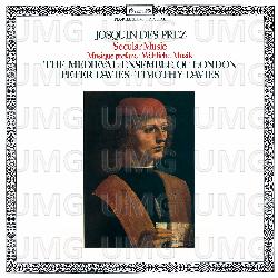 Josquin Desprez: Secular Music - The Medieval Ensemble Of London, Timothy Davies, Peter Davies