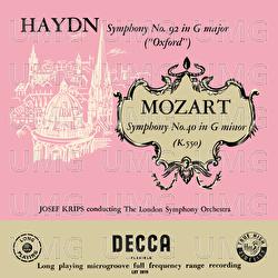 Mozart: Symphony No. 40; Haydn: Symphony No. 92