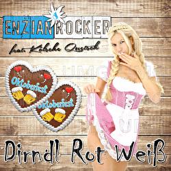 Dirndl rot wei&szlig; - Enzian Rocker, K&ouml;lsche Quetsch