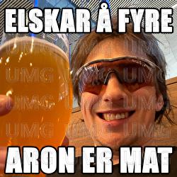 Elskar &aring; fyre - @AronErMat