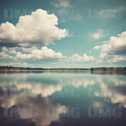 Shades of Blue - Misty Lake