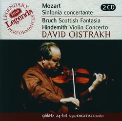 Mozart: Sinfonia Concertante/Bruch: Scottish Fantasia; Hindemith: Violin Concerto